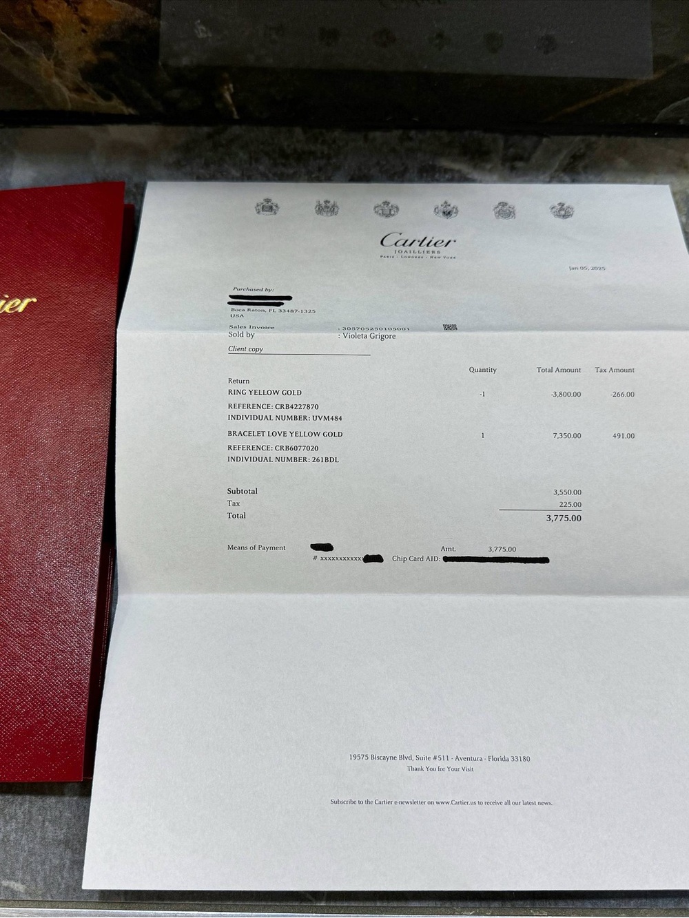 Cartier 18k yellow gold Brushed LOVE BRACELET CLASSIC MODEL size 20 full set 202 - Picture 11 of 11
